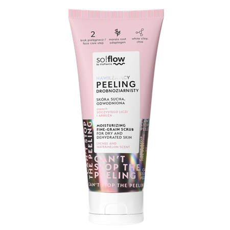 So!Flow Nawilżający Peeling Drobnoziarnisty dla Skóry Suchej i Odwodnionej 75ml