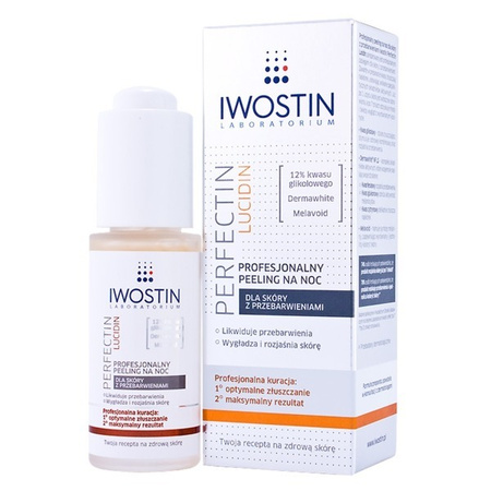 Iwostin Perfectin Lucidin Profesjonalny Peeling Na Noc Przebarwienia 30ml