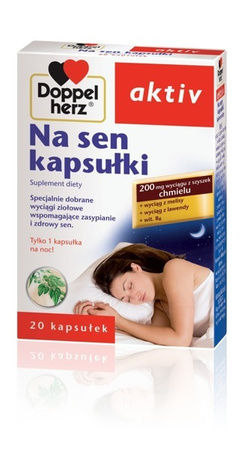 Doppelherz AKTIV THE DREAM 20 CAPS. Facilitates sleep and relaxes.