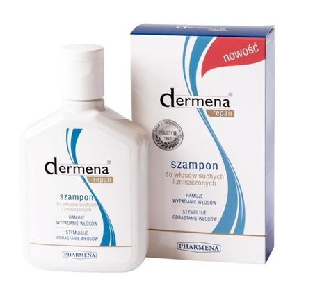 Dermena Repair Szampon Hamujący Wypadanie Włosów Suchych 200 ml