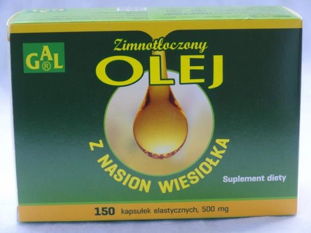 Olej Z Nasion Wiesiołka 150 Tabl. Uzupełnia Dietę w Kwasy Tłuszczowe