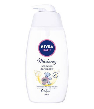 Nivea Baby Micelarny szampon do mycia włosów od 1 dnia życia 500 ml