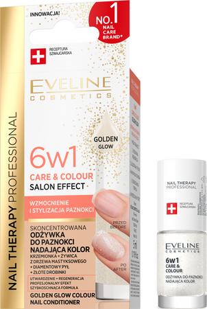 Eveline Nail Conditioner Giving Golden Glow Color 5ml