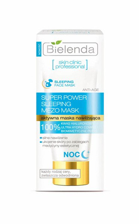 Bielenda Super Power Sleeping Mezo Maska Aktywna Nawilżająca Na Noc 50ml