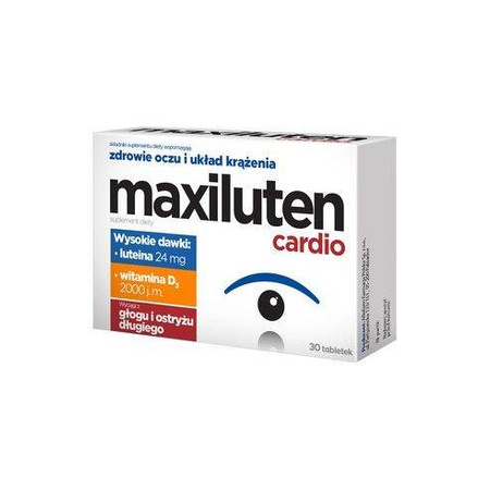 Aflofarm Maxiluten Cardio dla zdrowia oczu i układu krążenia 30 tabletek