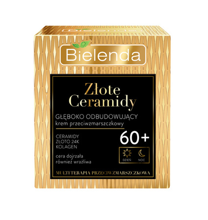 Bielenda Gold Ceramides Deeply Rebuilding Anti Wrinkle Day and Night Cream 60+ 50ml