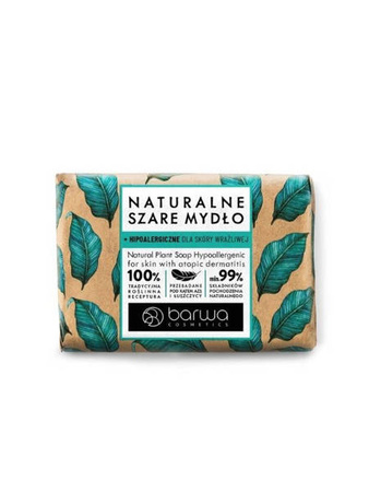 Barwa Natural Gray Hypoallergenic Soap For Sensitive Skin 90g