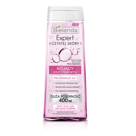 Bielenda Clean Skin Expert Soothing Micellar Liquid 3in1 400ml