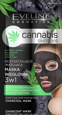 Eveline Cannabis  Maska Węglowa  7ml