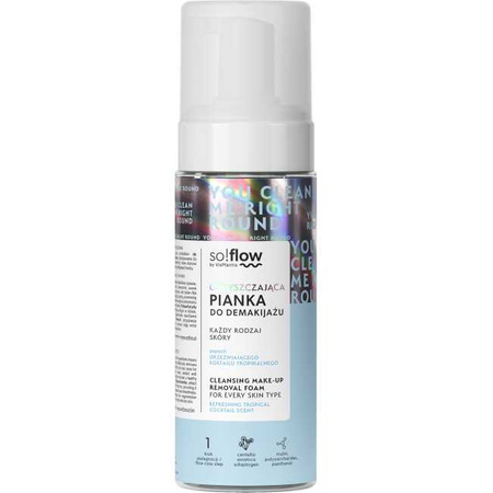 So!Flow Oczyszczająca Pianka do Demakijażu dla każdego Rodzaju Skóry 170ml