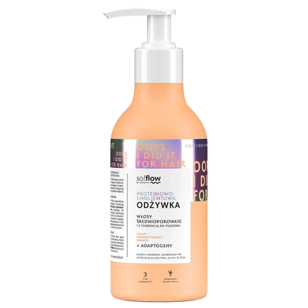 So!Flow Protein and Emollient Conditioner for Medium Porosity Hair with a Tendency to Frizz 400ml