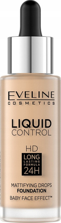 Eveline Liquid Control Mattifying Drops Face Foundation Natural 32ml 