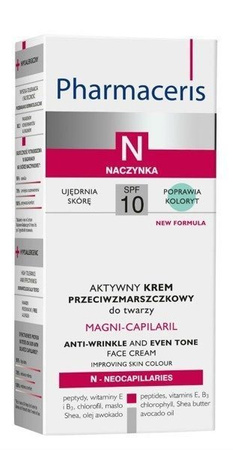 Pharmaceris N Magni-Capilaril SPF 10 Aktywny krem przeciwzmarszczkowy do twarzy 50 ml