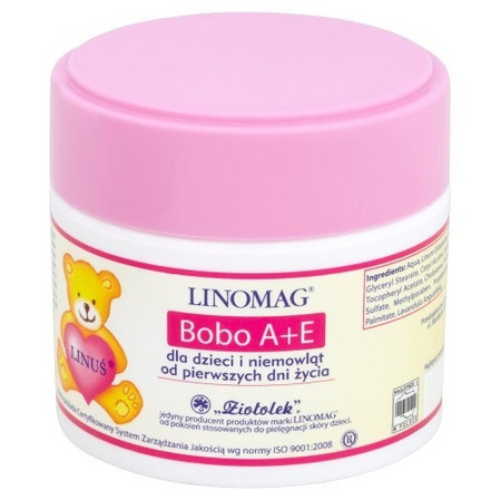 Linomag Bobo A + E Cream For Children Moisturizes Nourishes Smoothes Skin 50 ml