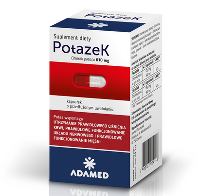 Potazek - Potas w Kapsułkach 50 sztuk