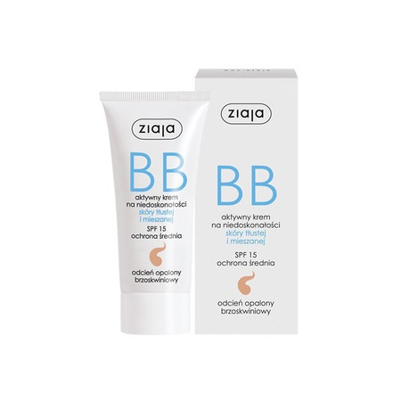 BB ZIAJA Active skin imperfections oily and combination skin / TANNED 50ML