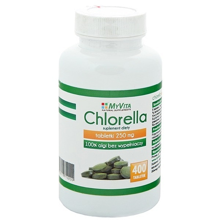 CHLORELLA 400 pcs. naturally supports the resistance  MyVita