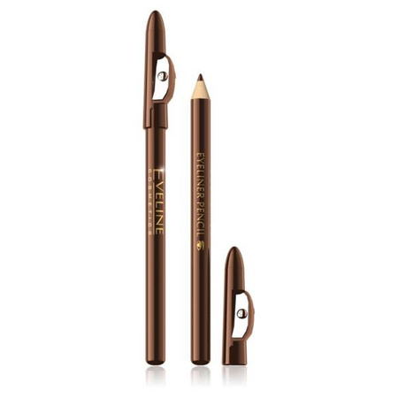  Eveline Eye Makeup Pencil with Sharpener - Brown (1 Piece)