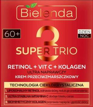 Bielenda Super Trio 60+ Głęboko Odbudowujący Krem Przeciwzmarszczkowy 50ml