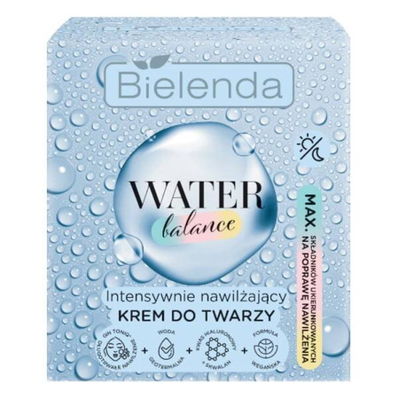 Bielenda Water Balance Intensywnie Nawilżający Krem do Twarzy Vegan 50ml