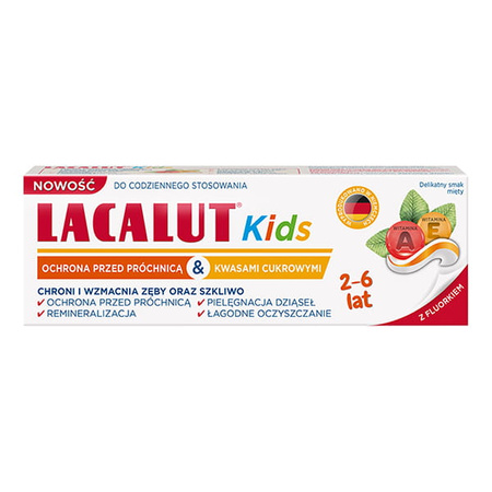 LACALUT KIDS Pasta do zębów dla dzieci od 2-6 lat 55 ml