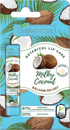 Bielenda BOTANICAL LIP CARE Lip Balm Milky Coconut 10g 