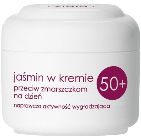 Ziaja Jaśmin Krem Przeciwzmarszczkowy 50+ Naprawczy Wygładzający 50 ml Na Dzień