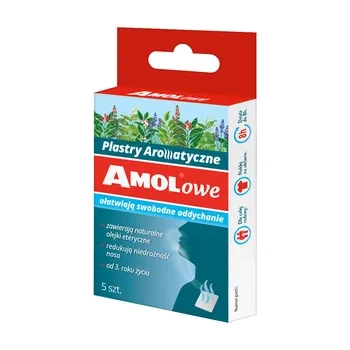 Amolowe Plastry Aromatyczne 3+ ułatwiające swobodne oddychanie 5 sztuk