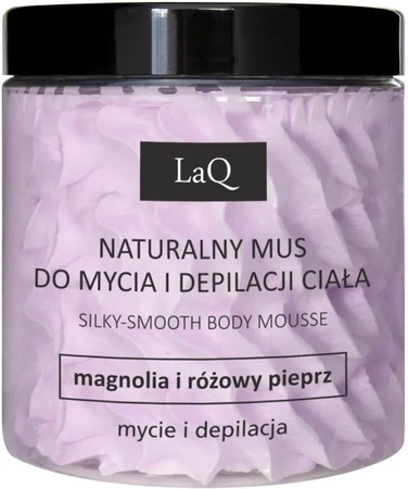 LaQ Mus do Mycia i Depilacji Ciała Magnolia I Różowy Pieprz 100g