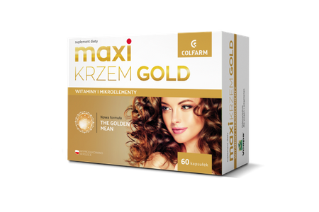 Colfarm Maxi Silicon Gold for Healthy Hair, Skin and Nails 60caps.