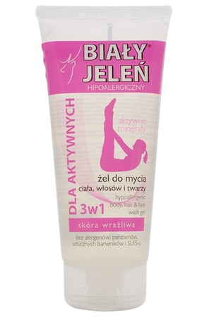 BIały Jeleń Hypoallergenic Shower Gel for Active Women 3in1 Delicate Skin 200ML