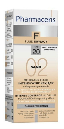 Pharmaceris Fluid Intensywnie Kryjący Piaskowy 02 30ml 