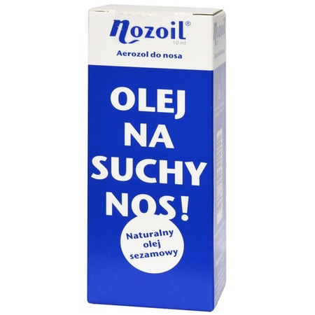 NOZOIL AEROZOL DO NOSA OLEJ SEZAMOWY NA SUCHY NOS 10 ML