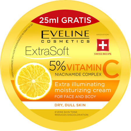 Eveline Extra Soft 5% Vitamin C Niacinamide Complex dla Skóry Suchej i Matowej 200ml