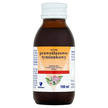 Aflofarm Syrop Prawoślazowo Tymiankowy 100 ml