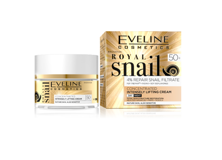 Eveline Royal Snail Skoncentrowany Krem Silnie Liftingujący 50+ na Dzień/Noc 50ml