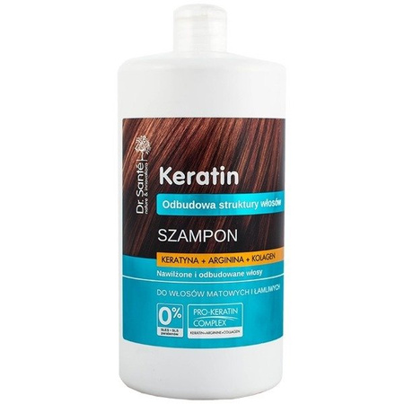 Elfa Pharm Dr. Santé Shampoo Keratin, Arginine and Collagen for Dull and Brittle Hair 1000ml