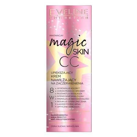 Eveline MAGIC SKIN CC Upiększający Krem Nawilżający CC 8w1