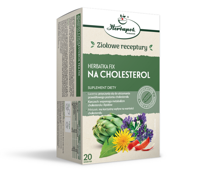 Herbatka Na Cholesterol Fix 20 Szt Dla Osób Z Podwyższonym Cholesterolem Suplementy Herbaty 4527
