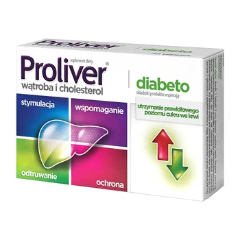 Aflofarm Proliver Diabeto dla prawidłowego cukru we krwi 30 Sztuk