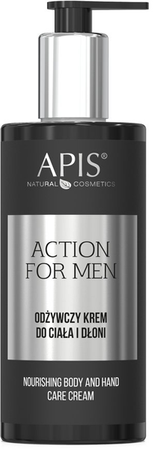 Apis Odżywczy Krem do Ciała i Dłoni Action for Men 300ml