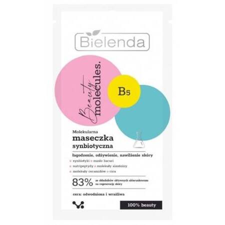 Bielenda Beauty Molecules Molekularna Synbiotyczna Maseczka dla Skóry Odwodnionej i Wrażliwej 8g