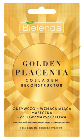 Bielenda Golden Placenta Odżywcza i Wzmacniająca Maseczka Przeciwzmarszczkowa 8g