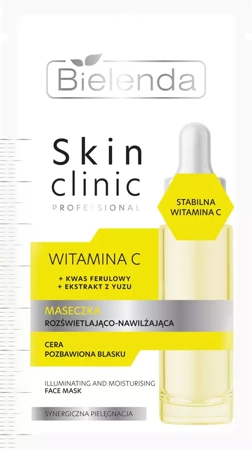 Bielenda, Skin Clinic Professional, Maseczka Rozświetlająco-Nawilżająca 8g