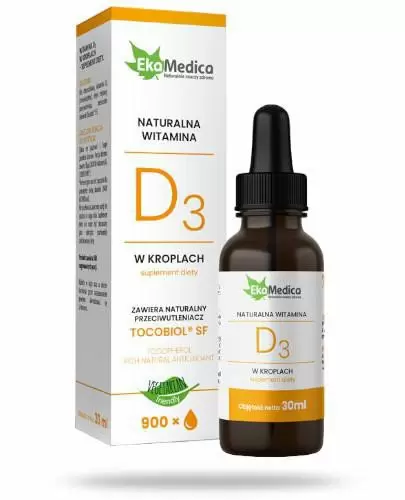 EkaMedica Naturalna witamina D3 w kroplach 30 ml