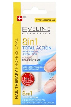 Eveline 8w1 Total Action skoncentrowana odżywka do paznokci 12 ml