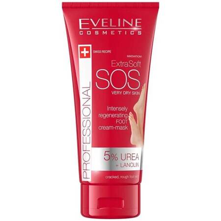 Eveline Extra Soft SOS Intensywnie regenerujący krem maska do stóp z mocznikiem 100 ml