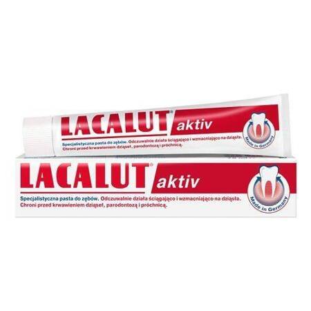 Lacalut Aktiv Pasta do Zębów na paradontozę i krwawienie 75 ml