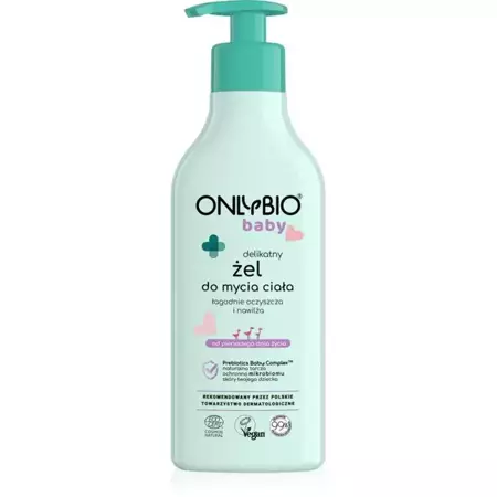 ONLYBIO Baby Delikatny żel do mycia ciała dla niemowląt od 1 dnia życia 300 ml